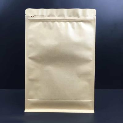 China Reusable Eco Friendly Self Seal Bag Coffee Seeds Black Ziplock Candy Ziplock Kraft Paper Bags for sale