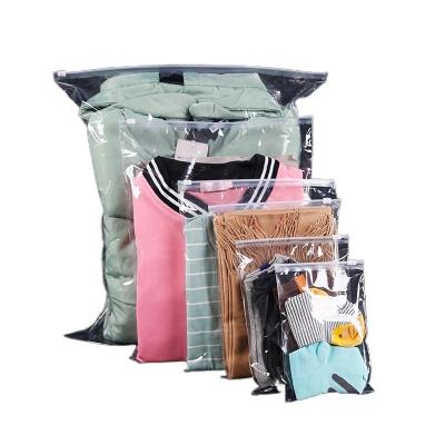 China Zipper Package Bag Moisture Proof Custom Printed Recycled Plastic Pouch Zipper Bags For Packing Clothes for sale