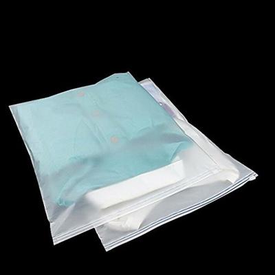 China Custom Frosted Hot Selling Eco Friendly Moisture Proof Zipper Bags Zipper Lock Packaging Poly Plastic Bags For Clothes for sale