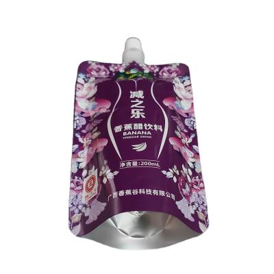 China Recyclable custom food doypack pouch spout beverage bags liquid jelly liquid jelly aluminum foil packaging plastic bags for sale