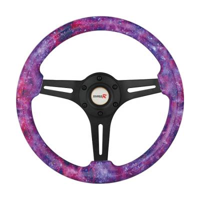 China High Quality Sports Factory 350MM Solid Wood Material Steering Wheel Racing Steering Wheel for sale