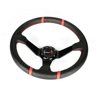 China Hot Selling Amazon Sports Car Multifunctional Steering Wheel 14 Inch 350mm Universal PVC Steering Wheel for sale