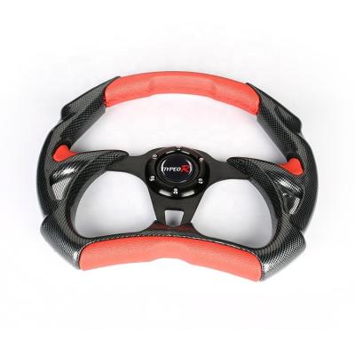 China General Sports Car Steering Wheel 14/350mm Inch PVC Quick Release Steering Wheel for sale