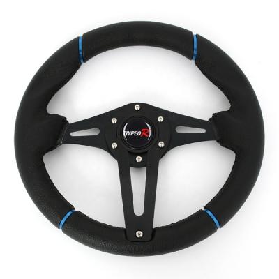 China Sports Latest Hot Sale PVC350MM Car Steering Wheel Comfortable And Fashionable Steering Wheel for sale