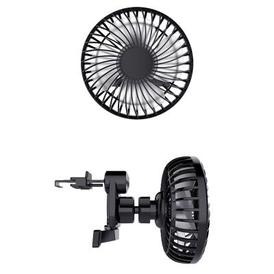 China Car Steering Wheel Amplify Tiypeor Factory Universal Car Fan Mini 360 Degree Rotating Air Cooling Radiator Fan 12v for sale