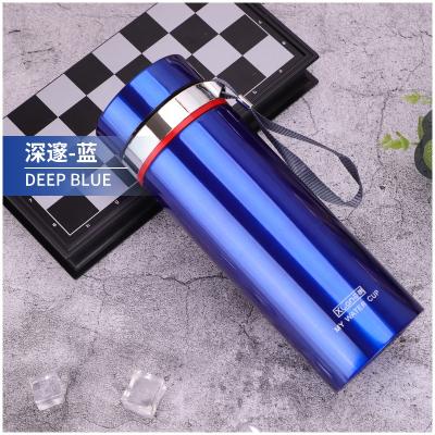 China Business PORTABLE Straight Cup Clamp Car Water Cup Thermos Vacuum Vacuum Stainless Steel Water Thermos Bottle for sale