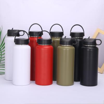 China 32oz 40oz Gallon Stainless Steel Large PORTABLE Beer Wine Water Bottle Thermal Jug Insulated Shaker Water Bottles for sale