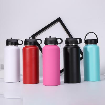 China Wholesale Viable Quality Stainless Steel Vacuum Flask Sports Water Bottle Double Wall Insulated Wide Mouth 18Oz 24Oz 32Oz 40Oz 64Oz for sale