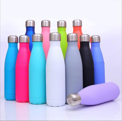 China Sustainable Sports Travel Bottle Vacuum Thermos Cola Shape Water Flask Double Wall Insulated Stainless Steel Tumbler With Custom Logo for sale