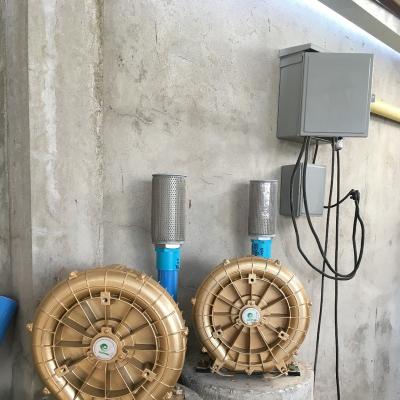 China Fan Ring Blower Air Pump 3hp 2.2 kw high pressure electric BLOWER for fish farming for sale