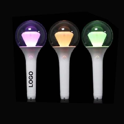 China Concert Custom Acrylic LOGO Diamond Shape Concert Events Party Led Flashing Glow Ball Stick for sale