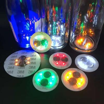 China Original Low Price Factory Bar Coaster Bottle Display Waterproof Led Coaster Cup Light Flashing Protection for sale