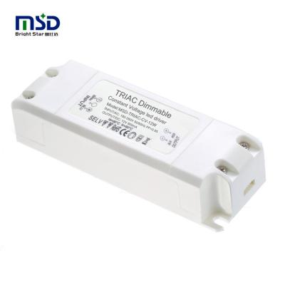 China Dimmable Led Triac Driver 12W Constant Voltage Led Switching Power Supply 95*37*18mm for sale