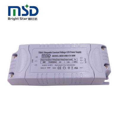 China High Reliability Triac 30W Constant Voltage Dimmable Switching Power Supply Led Strip Power Supply for sale