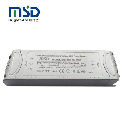 China High Reliability Triac 100W Constant Voltage Dimmable Switching Power Supply Led Strip Power Supply for sale