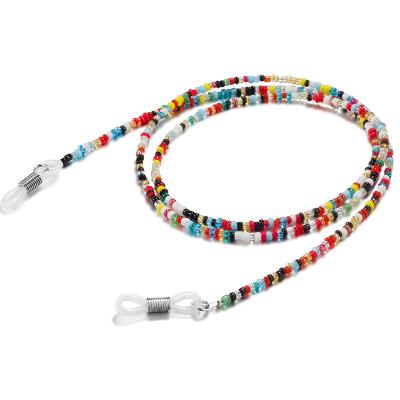 China Sunglasses Chain Fashionable Sunglasses Chain Handmade Colorful Seed Beaded Glass Chain for sale