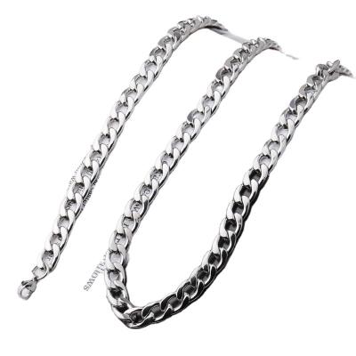 China Wholesale Nontarnish Jewelry Cuban Chain Necklaces Nontarnish Stainless Steel Choker Necklace Stainless Steel Jewelry for sale