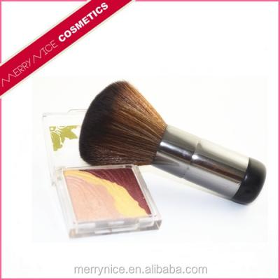 China Elegant Metal handle custom high quality goat hair kabuki brush for sale