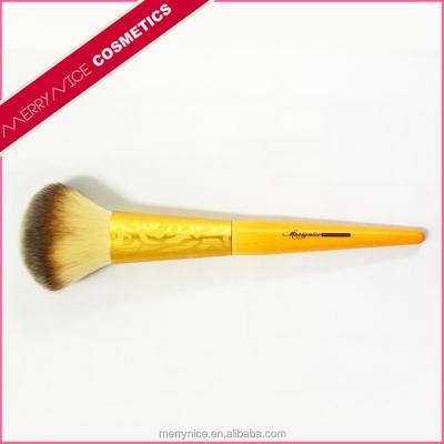 China Powder brush New technology sculpture metal ferrule powder brush,brush for makeup,custom makeup brush for sale