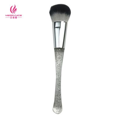 China Angular Blush Merrynice Custom single transparent acrylic makeup brush for sale