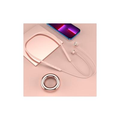 China Good Quality Pink Purple Silicone ABS Wireless Mono Channel In-Ear Neckphone Wireless-Earphone Good Price for sale