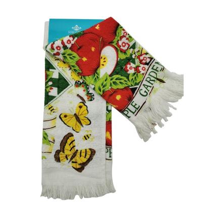 China Compressed Wholesale Custom Ceremony Cotton Funny Tea Towels for sale