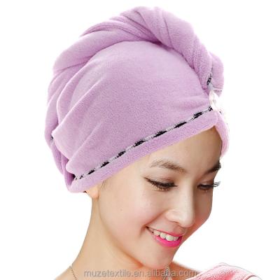 China Personalized Microfiber Hair Wrap Hair Dryer QUICK DRY Towel for sale