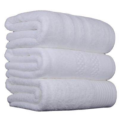 China QUICK DRY Super White Cotton Terry Towel Absorbent Bath Towel for sale