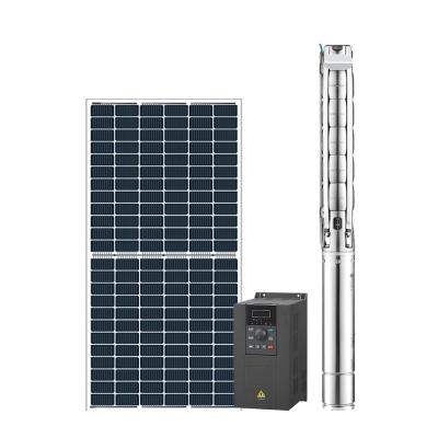 China Solar Irrigation Pump Inverter 4 Inch 50hz Water Pump Irrigation Stainless Steel System Solar Water Pump Solar For River for sale