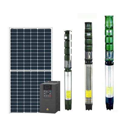 China Irrigation 5 Inch Solar Pump Kit 50 Hz Floating Solar Water Pump Stainless Steel Solar Submersible Pump for sale