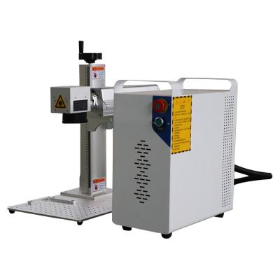 China Hot Sale 20w 30w 50w 60w 70w 100w Air Cooled Fiber Laser Marking Machine For Metal for sale