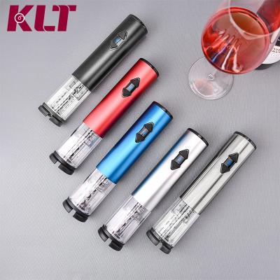 China LED Light Top Supplier Corkscrew Wine Opener Electric Bottle Opener with Foil Cutter for sale