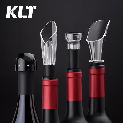 China Amazon BRIEF Success Food Grade Plastic Bottle Wine Pourer And Stopper For Drinking Bar for sale