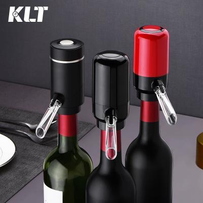 China Immediately Aerates Wine While Easily Dispensing Aerating Control Plastic Wine Aerator Electric Wine Decanter for Amazon for sale