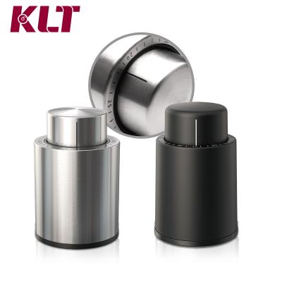 China Viable Amazon Red Wine Closure Bottle Wine Vacuum Stopper Air Pumping With Time Plug for sale