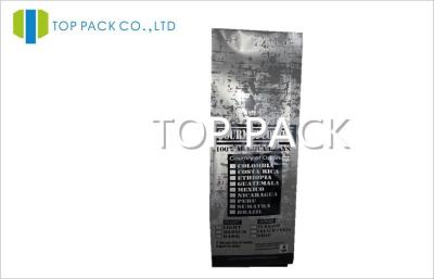 China Food Grade Coffee Packaging Pouches Gusseted Standing Bottom Tin Tie for sale