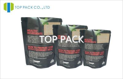 China Black Matte Spice Packaging Bags Aluminum Foil Gravure Printing for sale