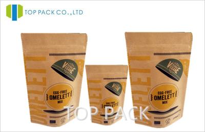 China Ziplock Resealable Kraft Paper Bags Custom Printing For Dried Lemon Slices for sale