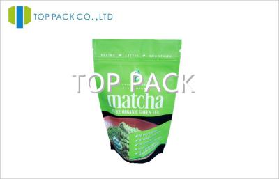 China Matte Green Mopp Ziplock Food Packaging Bags Aluminum Foil Plastic Laminated for sale