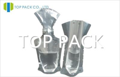 China Transparent Snack Pouch Stand Up Juice Handle Plastic Bags For Food Packaging for sale