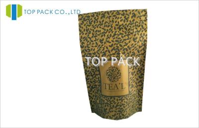 China 100g Resealable Matte Printing Tea Packaging Bags Aluminum Foil Standup for sale