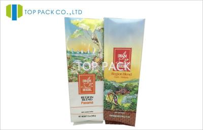 China Side Gusset 340g Coffee Packaging Bags Foil Lamination Wonderful Design for sale