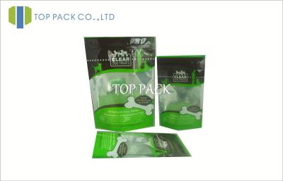 China Promotion Foil Stand Up Pet Food Bag With Window , Customized Foil Ziplock Bags for sale