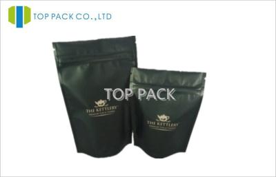 China Matte Black Foil Custom Food Packaging 25g / 50g / 100g / 250g for sale