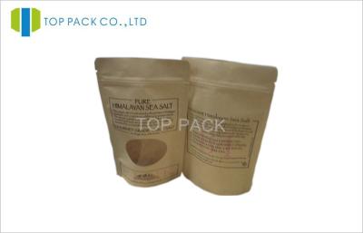 China Customed Printing Kraft Paper Spices Packaging Clear Window 12C for sale