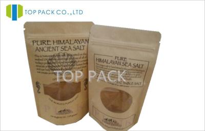 China Offset Printing Spices Packaging With Custom Window / Kraft paper pouch for sale