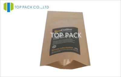 China A Series Stand Up Coffee Packaging Bags One Way Degassing Valve Foil Lamination for sale