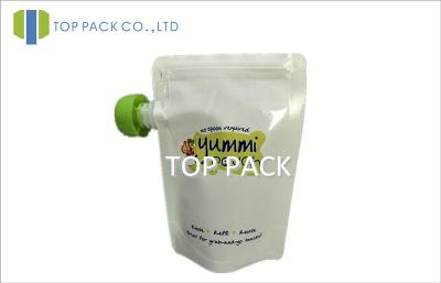 China Printed Stand Up Zipper Pouch Bags For Oil / Milk , Spout Bags for sale