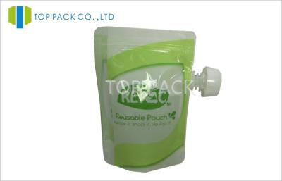 China Recycled Stand Up Baby Food Packaging Customized Printing For Baby Liquid Soap for sale