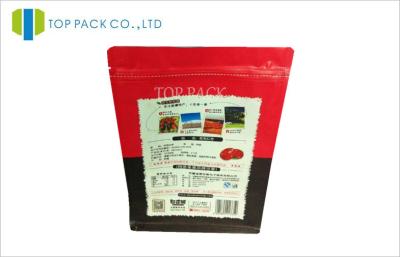 China Red Matte Finish Print Pet Food Packaging Side Gusset Square Bottom Standing for sale